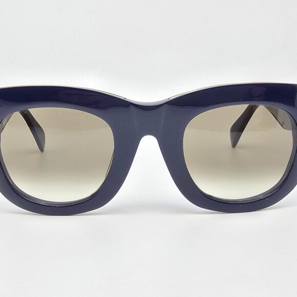 Celine CL41102/F/S Navy Blue Gold Frame Light Brown Gradient Lens Sunglasses main image 7